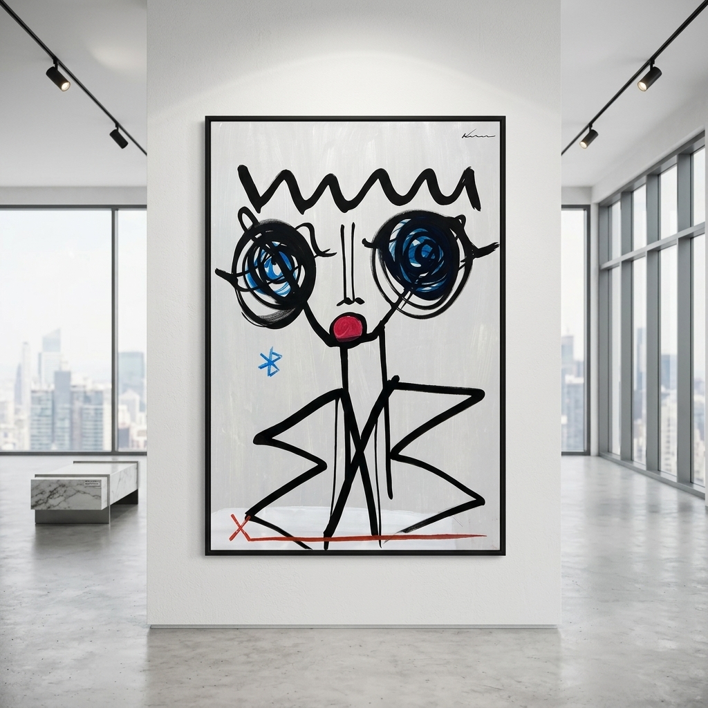 Blue Eye by original contemporary painter Mr. Normal, mr. normal, featuring high-end Mr. Normal Art, mr normal art, designed by Mr. Normal Artist, mr normal artist